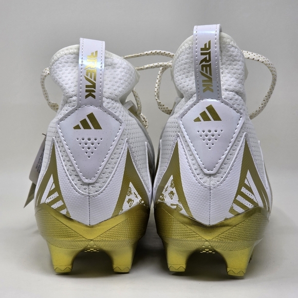 adidas Mens 15 Freak 23 7v7 SMU Football Cleats White Gold Metallic HP2442 NEW - Picture 5 of 12